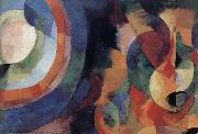 Delaunay, Robert Cyclotron-s shape Sun and Moon oil